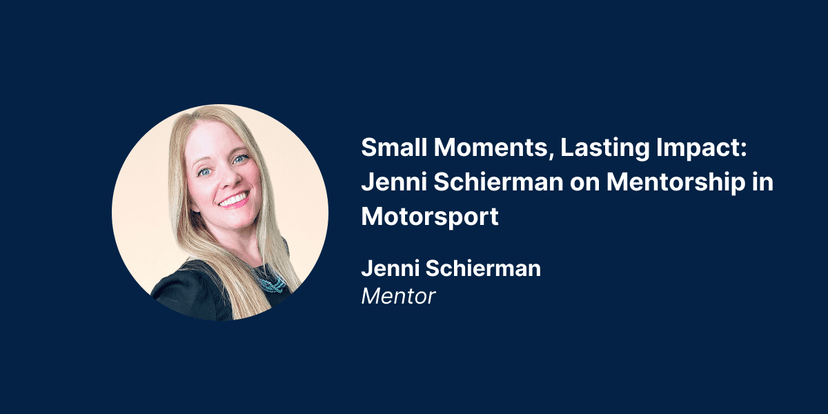 Small Moments, Lasting Impact: Jenni Schierman on Mentorship in Motorsport