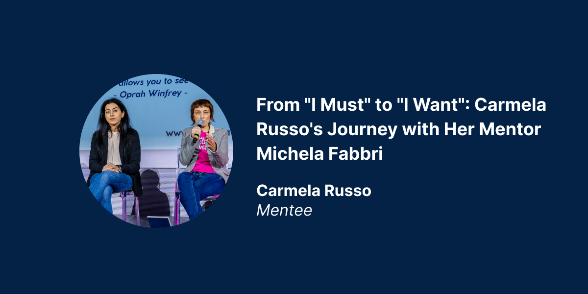 From "I Must" to "I Want": Carmela Russo's Journey with Her Mentor Michela Fabbri